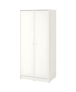 SEID 2-Door White Wardrobe, 79x176 cm - Smart & Expandable Storage