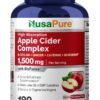 NusaPure Apple Cider Vinegar Complex - 180 Veggie Caps - Organic ACV and Ceylon Cinnamon, Organic Ginger, Bioperine & Organic Cayenne Pepper