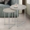 DANUBE HOME Mesen set of 2 nesting table- Grey