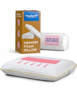 Comforto Standard Golden Piping Memory Foam Pillow 60x40x13 cm