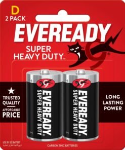 Eveready D Super Heavy Duty Batteries – Pack of 2 Multicolour