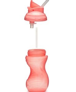 Munchkin Flip Straw Mighty Grip Leak Proof Sippy Cup 10 Oz , 12 Months +, Assorted Colours - Image 4