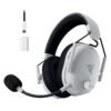 RAZER BlackShark V3 Pro Wireless ANC Gaming Headset for PC: Full Band Mic - 50mm Drivers - 2.4 GHz, Bluetooth, USB, 3.5mm - Works with Mac, PS5, Nintendo Switch, Smartphone - 70 Hr Battery - White