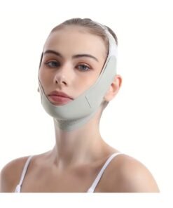 CleanWave - The Pure Effect V-Line Lifting Chin Strap – Reusable Face Slimming & Double Chin Reducer | Jawline Shaper & Facial Tightening Belt for Women – Anti-Sagging, Comfortable & Adjustable (Green)