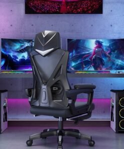 Ergonomic Office Chair, Desk Chair with Lumbar Support, Mesh Office Chair, Gaming Chair with Adjustable Headrest and Armrest, Recline Office Chair, Comfortable Office Chair for Home