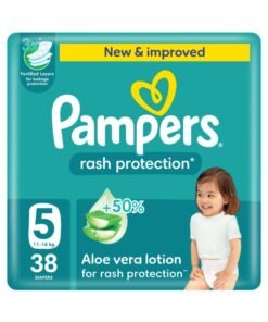 Pampers Aloe Vera Taped Diapers Size 5 Jumbo Pack 38 Count