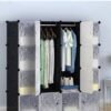 16 Cubes Diy Wardrobe Storage Black