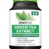 Zenwise Health Vegan Green Tea Extract with EGCG & Vitamin C - Antioxidant & Immune Supplement - Metabolism & Thermogenesis Booster for Weight Support - for Skin & Heart Health + Brain & Memory Boost - 120 Count