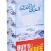 Soft N Cool Highly Absorbent, Sterilized, Soft & Strong, Facial Tissue 150 Sheets 5 Box + 1 Box FREE