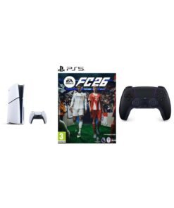 Sony PlayStation 5 Disc Slim Console With Extra Midnight Black Controller And FC 26 - (International Version)
