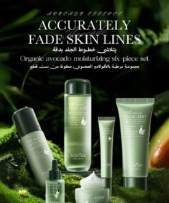 SADOER Organic Avocado Skincare Set, 6 In 1 Skincare Gift Set With Facial Cleanser, Face Serum, Face Cream, Eye Cream, Toner & Lip Balm, Anti-Aging Skin Care Kit For Women, Birthday Gifts Set For Teen Girls