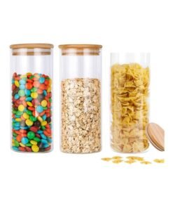 XiuWoo 3-Piece Glass Jars Clear/Brown 950 x 3ml