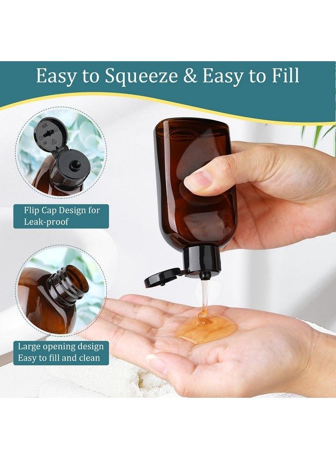 Cosywell Travel Bottles For Toiletries 4Pcs 3.4Oz Travel Shampoo And Conditioner Bottles Tsa Approved Travel Size Containers Leak Proof Small Plastic Squeeze Bottles With Flip Cap