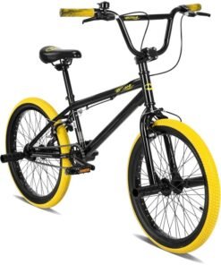 Spartan Batman BMX Bike – 20-Inch Wheel Size, Single Speed, Durable Steel Frame – Black