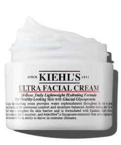 Kiehl's Ultra Facial Cream, 24 Hour, Daily Lightweight Hydrating Formula for Healthy Looking Skin with Glacial Glycoprotein, 125ml