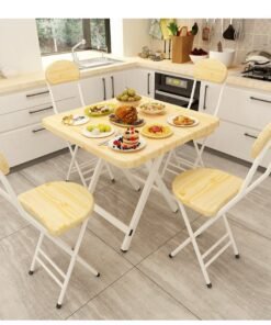 Folding Dining Table Outdoor Dining Table Portable Camping Table Kitchen Table for Indoor Outdoor,Space Saving(60*60CM)