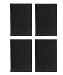 Campio Bill Folder for Restaurant and Hotel with Card and Receipt Holder, Business File Folder, Document Holder, Portfolio, Organizer and Planner - Pack of 4