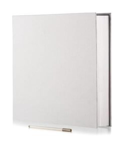 HOOKOR Photo Albums, Extra Large Capacity Family Wedding Picture Albums Photo Book, Magnetic Self-stick Photos Hand Made DIY Albums, Memory Book Holds Photos (White)