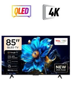 TCL 85-Inch QLED, 60Hz, Google TV, Dolby Atmos, Game Master, AiPQ Processor, Model Year 2025, 2-Year Warranty - 85P7K/85T6C Black