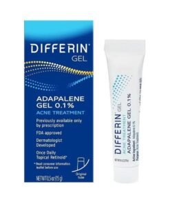 differin Acne Treatment Gel, 60 Day Supply, Retinoid Treatment for Face with 0.1% Adapalene, Gentle Skin Care for Acne Prone Sensitive Skin, 15g Tube