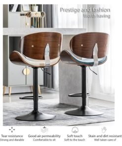 Alternative view of Cool Baby COOLBABY Bar chairs Lift leather bar chairs Light luxury home front desk high chairs Adjustable swivel seats High stools Low back kitchen island, dining room 1PC (Black)