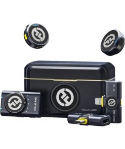 Hollyland Lark M2 Wireless Lavalier Microphone (2TX+3RX) Compatible with Camera, iPhone, Android, 1000ft LOS Range, Hi-Fi Audio, Noise Cancellation, 40H Duration, for Vlogging