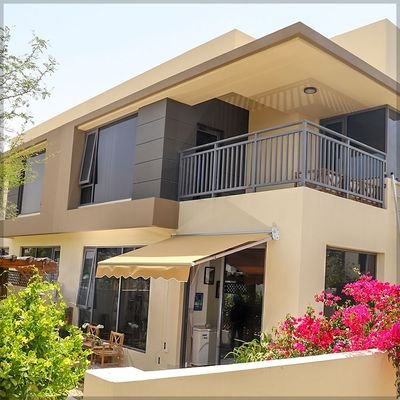 Outdoor Sun Shade Canopy Shelter Foldable Awning with Manual Crank Handle