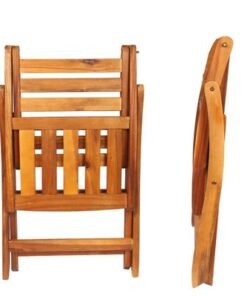 Wooden Folding Chair – Patio Wooden Relaxing Chairs – Wood Foldable Chair For Home Indoor Outdoor Garden Balcony Lawn Poolside Terrace Use - Image 5