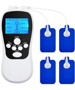Blueidea TENS Machine – Muscle Stimulator for Body Relaxation, Electric Pulse Massager EMS Unit with 8 Modes & Pads