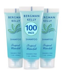 BERGMAN KELLY Travel Size Hotel Shampoo (1 Fl Oz 100 Pk Tropical Waterfall) Delight Your Guests With Invigorating And Refreshing Shampoo Hotel Amenities Mini & Small Size Luxury Shampoo In Bulk