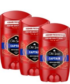 Old Spice Captain Deodorant Stick For Men, 3 x 50 ml