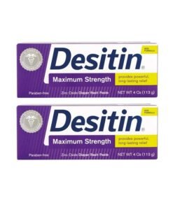 DESITIN Maximum Strength Diaper Rash Paste 4 Ounce (Pack of 2)