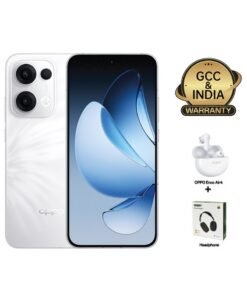OPPO Reno13 AI Phone Dual SIM 5G 512GB 12GB RAM Plume White + Oppo Enco Air4 Buds + Headphones - Middle East Version