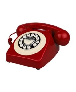 Retro Landline Telephone with Rotary Dial and on Dial for Hotel Use