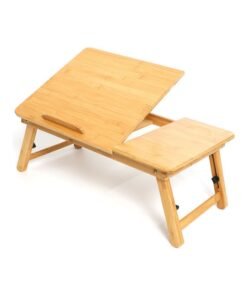 Foldable Bamboo Laptop Table Beige