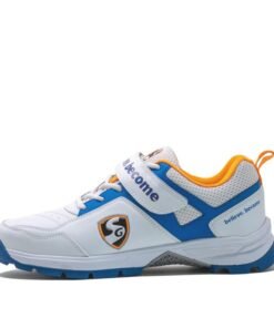 SG CENTURY 6.0 Cricket - Sleek Design in White/Royal Blue/Orange for Optimal Performance