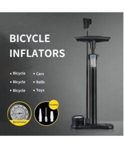 Cool Baby Style Bike Floor Pump with Pressure Gauge, Bicycle Pump Pump with 160 PSI High Pressure, Fits Schrader and Presta Valves - Image 3