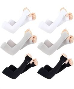 Lets slim UV Sun Protection Arm Sleeves, UPF 50 Sports Cooling Arm Compression Sleeves for Men Women Teenager，6pairs