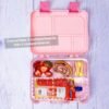 Eazy Kids 5 To 4 Convertible Bento Lunch Box With Sandwich Cutter Set Girl Power