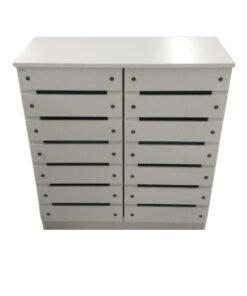 SULSHA Modern Large Capacity Storage Wooden Shoe Cabinet Rack white Color