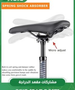 Alternative view of GROIC Bicycle Seat Post, Suspension Seatpost for Bicycles, Bike Seat Posts 27.2 X 400mm Shock Absorbing Bike Seatposts, Lightweight Aluminum Alloy Seat Post for Mountain Road Bike BMX eBike