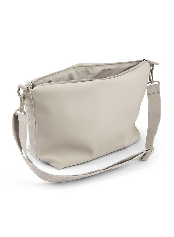 done by deer Stroller Bag - Compact Quilted Organizer with Zipped Compartments And Stroller Hooks - Sand