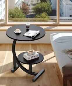 DubaiGallery Multifunctional Side Table, Modern End Table for Home Office, Small Accent Table for Living Room Decor Bedroom Farmhouse, Couch Nightstand Easy Assembly
