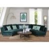 Maharat Al Bahar Costco Corner Sofa Set (Curve) – Green, 300x300 cm"