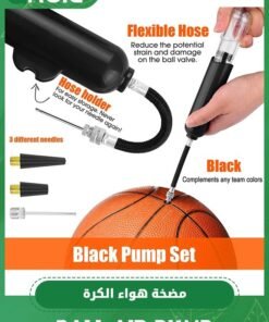 GROIC Portable Bicycle and Soccer air Pumps, Handheld Basketball Pumps with Needles, Beach Sports Ball Pumps, Inflatable Equipment with 2 Nozzles and 10 Needles Sports Ball air Pump - Image 3