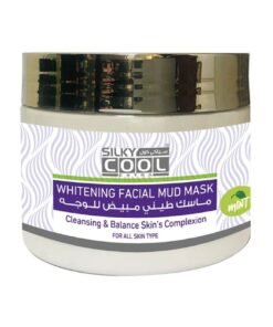 Silky Cool Extra Whitening Facial Mud Mask for Balancing Skin Complexion 350ml in Mint Exctract