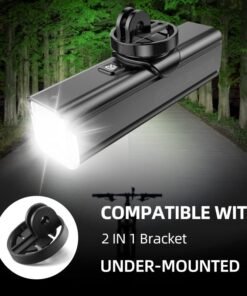 ROCKBROS Bike Light 1000 Lumens USB Rechargeable Bike Headlight Led IPX6 Waterproof Bike Front Light 5 Modes Aluminum Alloy Super Bright Bike Light for Night Riding - Image 3