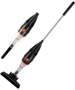 Buytory Vacuum Cleaner 2-in-1 Handheld & Stick | 600W Powerful Suction 11,000Pa | Lightweight Vacuum Cleaner for Home, Car & Kitchen | 4m Cord, 0.5L Dust Bin – Black