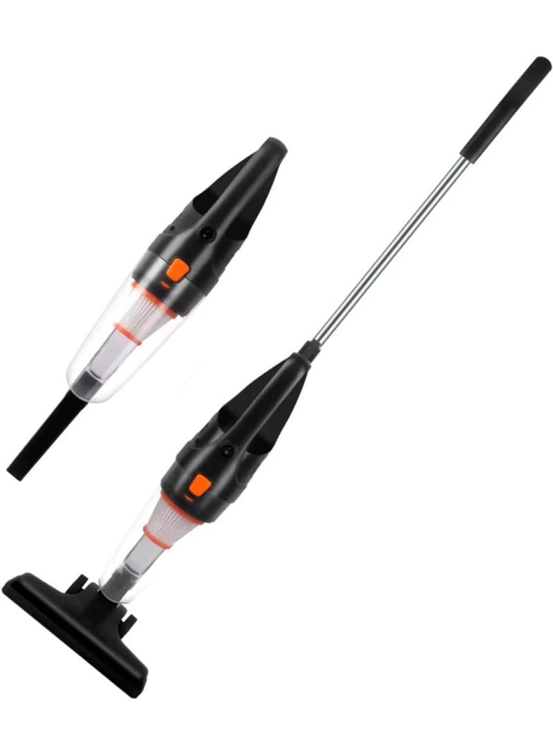 Buytory Vacuum Cleaner 2-in-1 Handheld & Stick | 600W Powerful Suction 11,000Pa | Lightweight Vacuum Cleaner for Home, Car & Kitchen | 4m Cord, 0.5L Dust Bin – Black