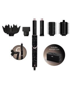 Shark FlexStyle Sparkle Limited Edition Black Diamond 5-in-1 Air Styler & Hair Dryer with Auto-Wrap Curlers, Paddle Brush, Oval Brush, Concentrator, Diffuser and Storage Case, No Heat Damage HD440JBUK